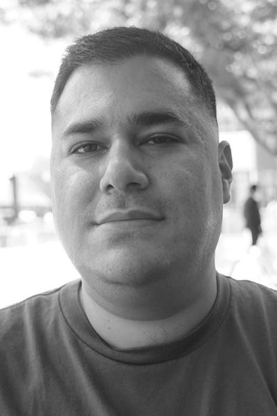 Noah Adam in black and white